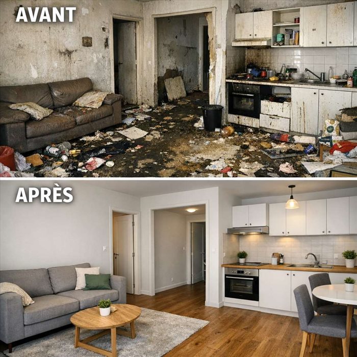Remise en état d'un appartement après un locataire indélicat
