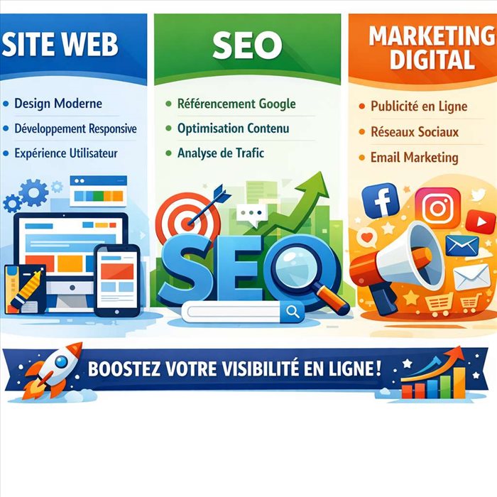 Visibilité digitale locale : site web, SEO et marketing