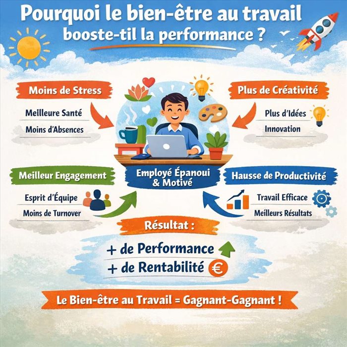Pourquoi le bien-être au travail booste-t-il la performance ?