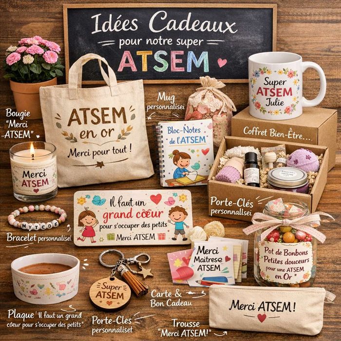 Idées de cadeaux pour ATSEM : utiles et personnalisés
