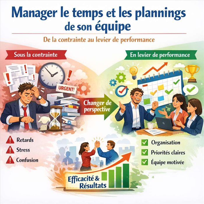 Manager le temps et les plannings de son équipe : de la contrainte au levier de performance