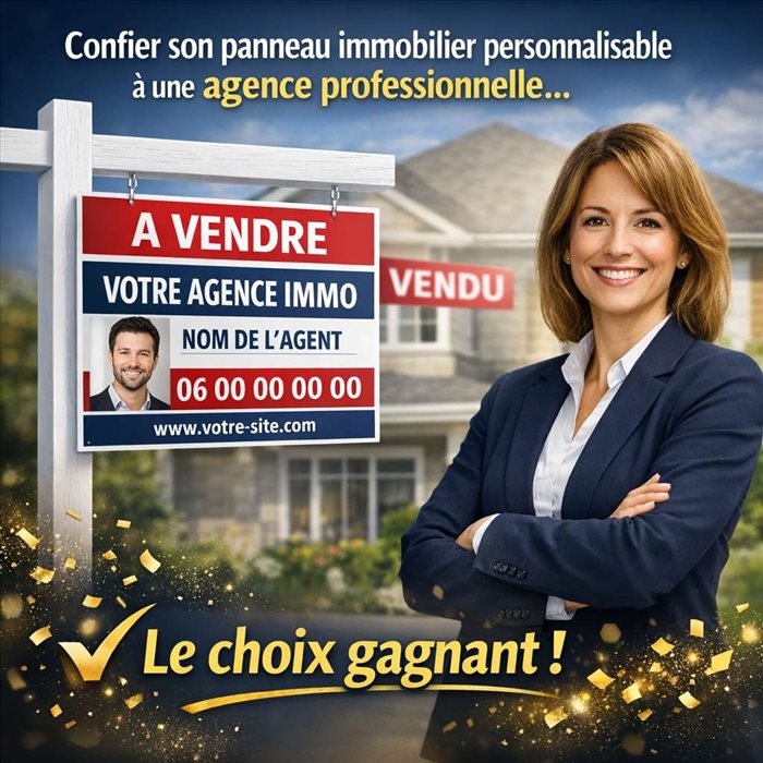 Confier son panneau immobilier personnalisable à une agence professionnelle : le choix gagnant