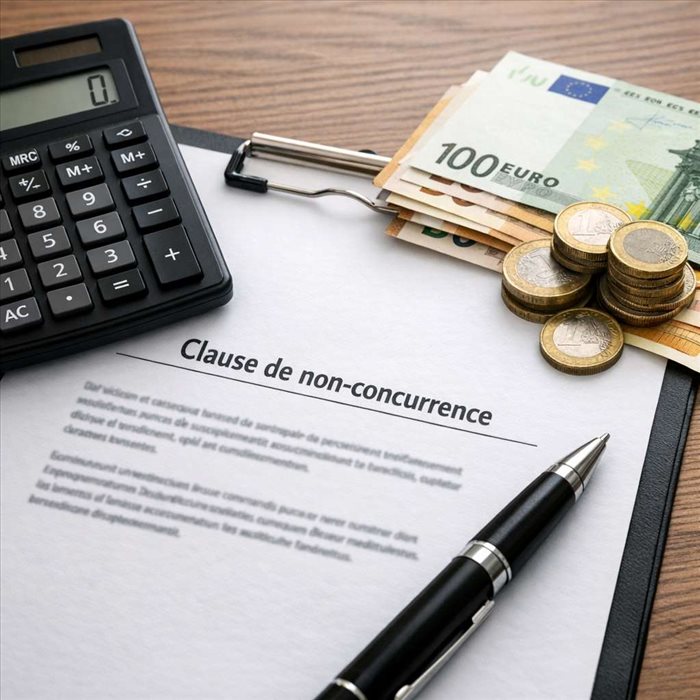 Indemnité de clause de non-concurrence : calcul et règles