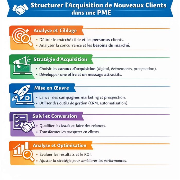 Comment structurer l'acquisition de clients dans une PME ?