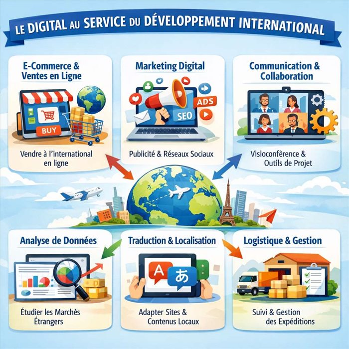 Comment développer son entreprise à l’international grâce au digital